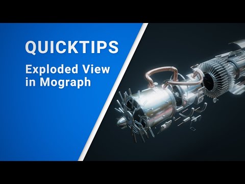 C4D Quicktips: Easy Exploded View in Mograph