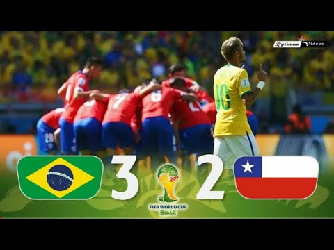 Brasil 1 3 x 2 1 Chile ● 2014 World Cup Goals   Highlights   Penalties HD720P 60FPS