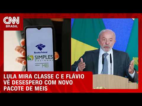 Pacote a MEIs: Lula mira classe C e Flávio vê desespero | CNN 360°