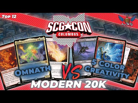 MTG Modern | Omnath vs 5 Color Creativity | SCGCON Columbus Modern 20k | Top 12