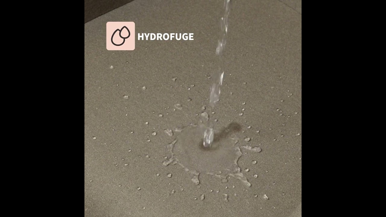 Chaise de salle à manger Olivia taupe tissu recyclé