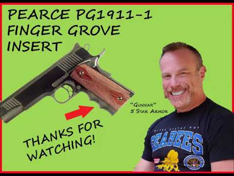 Model 1911 Review \u0026 Installation Pearce Grips, Rubber Finger Groove Insert, Fits Colt Govt. Shooting