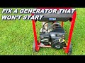 Fix a Briggs and Stratton generator that won't start.