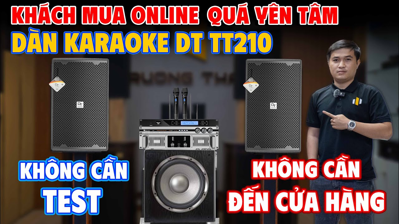 Video sản phẩm Dàn Karaoke DT TT210: (DT D2000, Vatasa T500, Vatasa V6 Pro, Vatasa VA-2600, Nex 12)