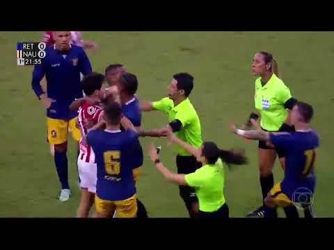 Player attacks a female referee