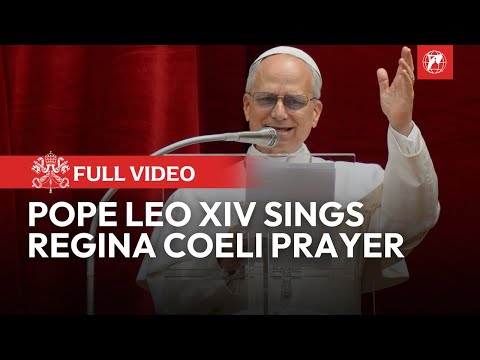Pope Leo XIV Sings Regina Coeli Prayer - Full Video