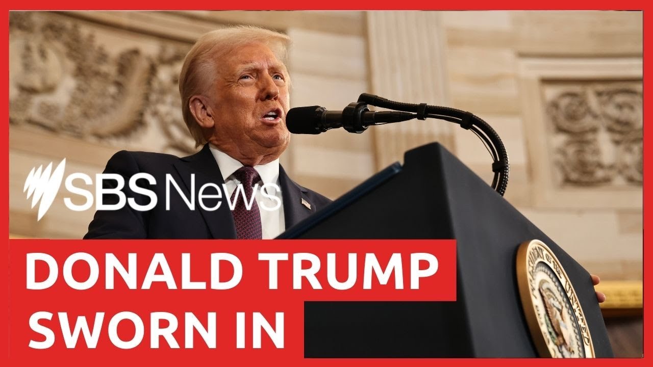Donald Trump sworn in for second term as US president I SBS News