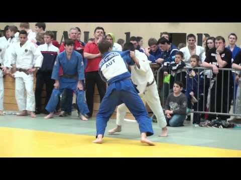 2013 Judo U21 Rohrbach -66kg: Borchashvili Shamil (AUT) - Spindler Nico (AUT)