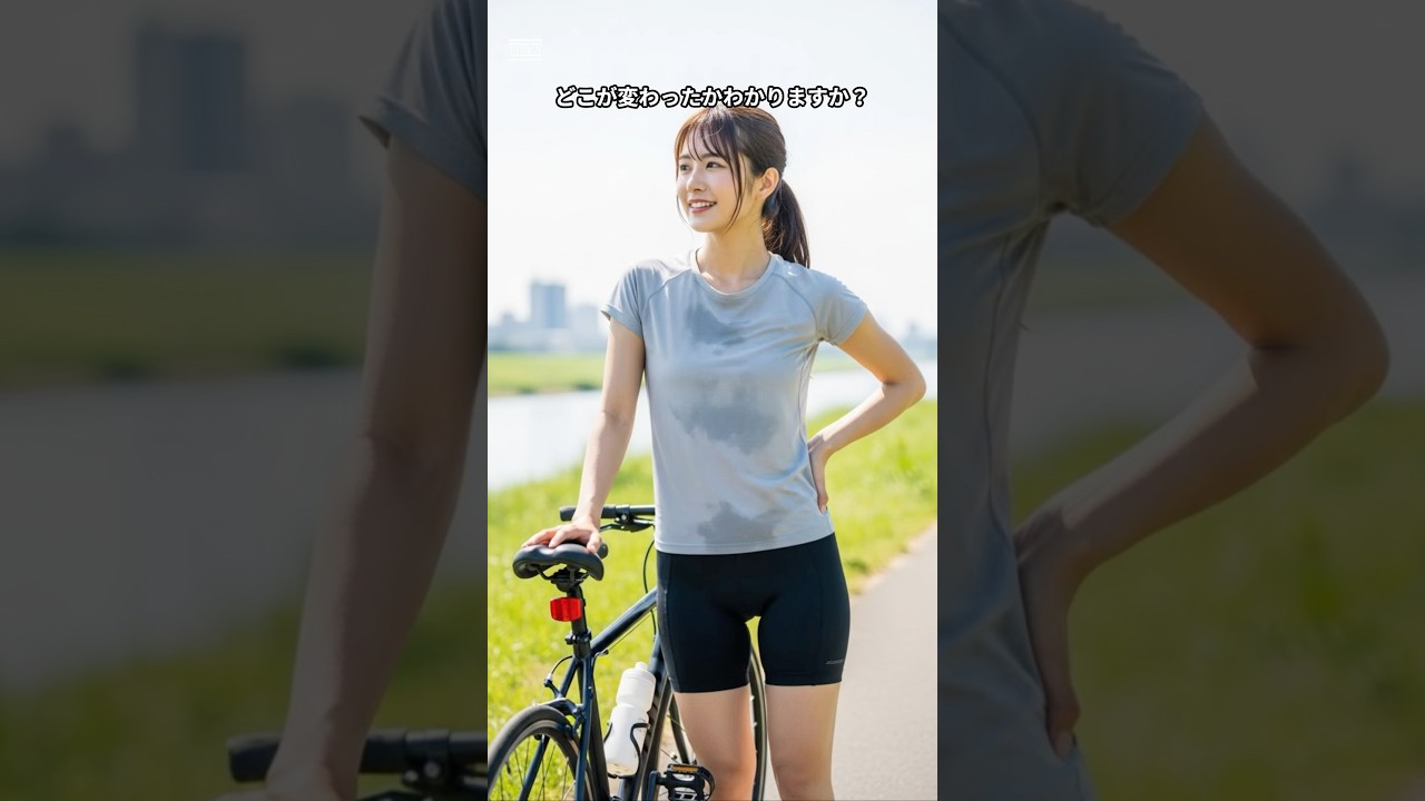 【衝撃】自転車女子の違和感 #美女 #衝撃の事実