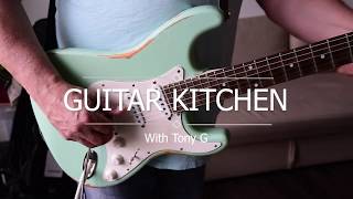 Video thumbnail for Review Earl Slick SL57 Aged Surf Green Solid Ash Maple Fingerboard Alnico Pickups by Guitar Kitchen With Tony G