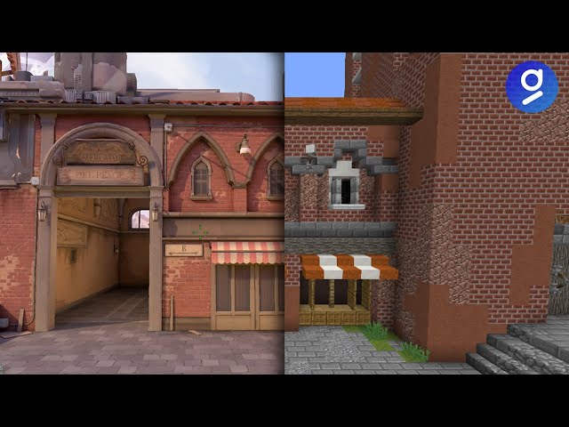 Player Rebuild Valorant Map In Minecraft