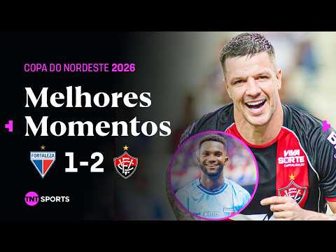 Gols e lances de Fortaleza x Vitória