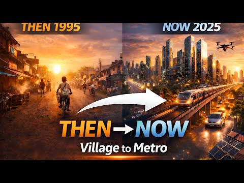 Village to Metro in 120 Seconds | Then vs Now Cinematic Time-Lapse (1995–2025)