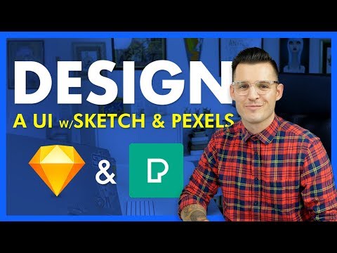 Design a UI with the Pexels Sketch Plugin