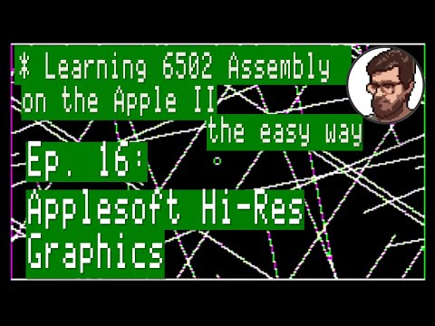 Learning 6502 Assembly on the Apple II, the easy way - Ep. 16: Applesoft Hi-Res Graphics