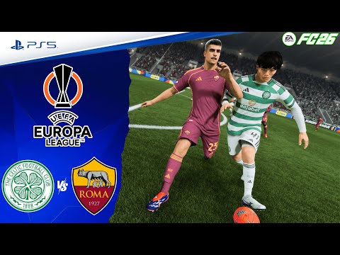 CELTIC v AS ROMA | UEFA EUROPA LEAGUE - FINAL | FULL MATCH | FC 26 - PS5™ [4K]