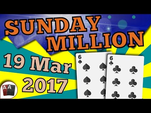 [19 March 2017] PokerStars SUNDAY MILLION Final Table Replay (Cards-Up) | Series Player