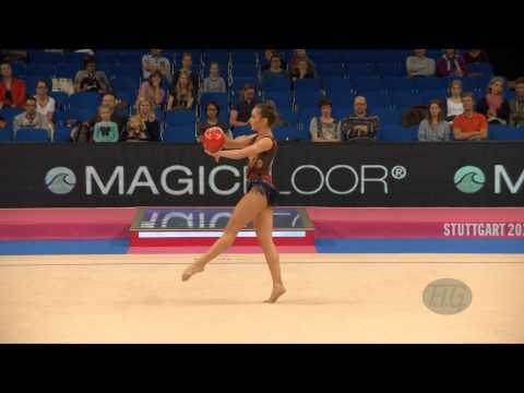 Milena MILACIC (SRB) 2015 Rhythmic Worlds Stuttgart - Qualifications Ball