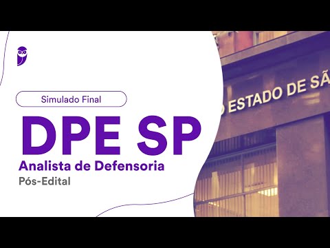 Simulado Final DPE SP - Analista de Defensoria - Pós-Edital - Correção
