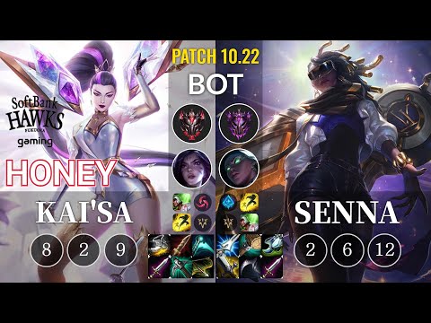 SHG Honey Kai'Sa vs Senna Bot - KR Patch 10.22