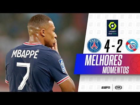 Gols e lances de PSG x Strasbourg