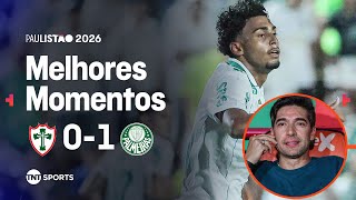 PALMEIRAS MARCA GOLAÇO COLETIVO E VENCE NA ESTREIA! PORTUGUESA 0X1 PALMEIRAS - PAULISTÃO 2026