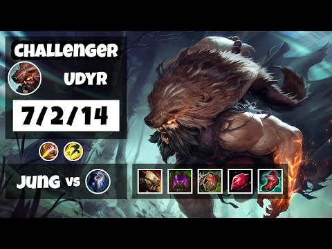 Udyr vs Kindred KOREAN Challenger JUNGLE (7/2/14) - v11.6