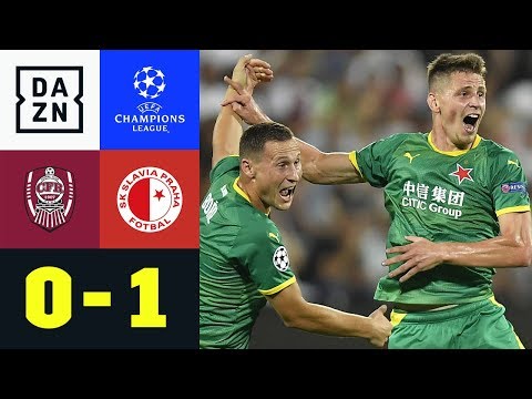 Prag auf dem Weg in die Gruppenphase: Cluj - Slavia Prag 0:1 | Champions League Playoffs | DAZN
