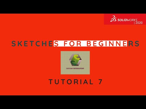 CAD CAM SOLIDWORKS 2020 Sketches for Beginners tutorial -7