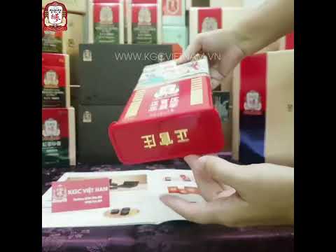 Video Chi Tiết Thiên Sâm Củ Khô KGC Cheong Kwan Jang 150g Số 20 - 7 Củ