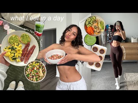 What I eat in a day to tone up | easy, high protein, healthy meals