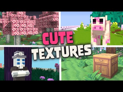 Top 5 Cute & Kawaii Texture Packs for Minecraft | Shorts Edition
