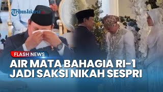 Haru dan Bahagia, Prabowo Menangis Jadi Saksi Nikah Asisten Pribadinya, Agung Surahman