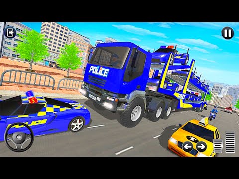 Grand Police Vehicles Transport Truck - Android GamePlay