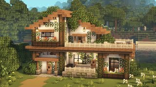 [Minecraft] 🌿✨ Aesthetic Cottagecore House Tutorial / Mizuno's 16 Craft Resource Pack