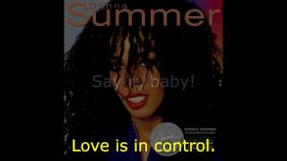 Donna Summer - Love Is in Control (7&quot; Version) LYRICS SHM &quot;Donna Summer&quot; 1982