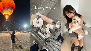 living alone diaries ∙ IKEA runs, hot air balloon ride, fridge restock day