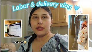 MY REAL & RAW LABOR & DELIVERY VLOG!  *baby#2* 🤍 ITS A … *pregnant at 19*