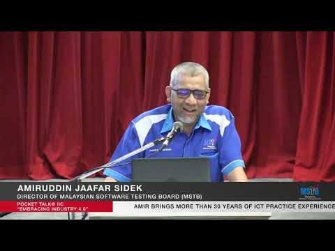 Pocket Talk @ IIC "Embracing Industry 4.0" by Amiruddin Jaafar Sidek, MSTB