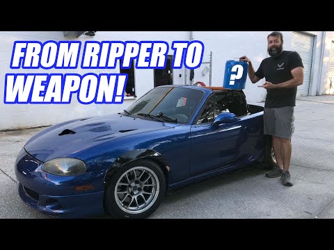 V8 MONSTER Miata Experiments w/ MAGIC FUEL Makes Unbelievable POWER! Do This For GUARANTEED POWER!