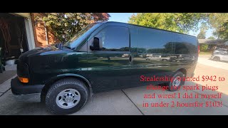 Replacing spark plugs and wires in 2013 Chevy Express 4.8