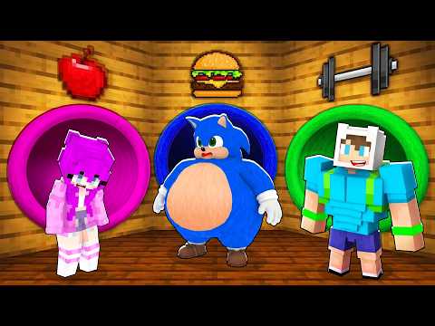 ZAYIF ECE VS KASLI ENES VS ŞİŞMAN BEBEK SONİC TÜNEL SAVAŞI 😱 Minecraft