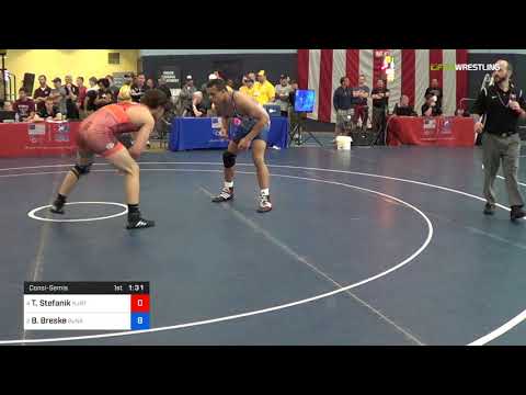 2018 FS WTT Challenge/UWW Juniors 79 Consi-Semis - Travis Stefanik (NJRTC) Vs. Beau Breske (Sunk).