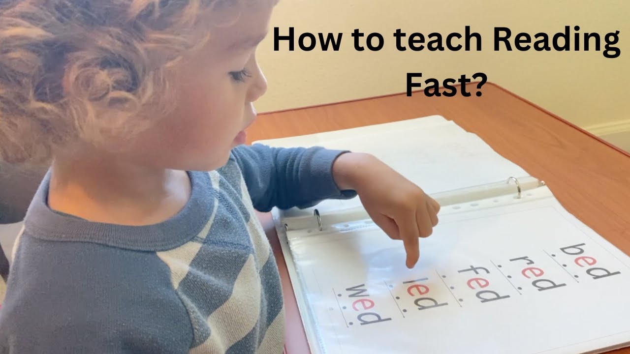 How I taught My Child to Read by age 3?