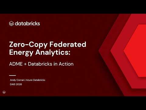 Watch: Zero-Copy Federated Energy Analytics: ADME + Databricks in Action
