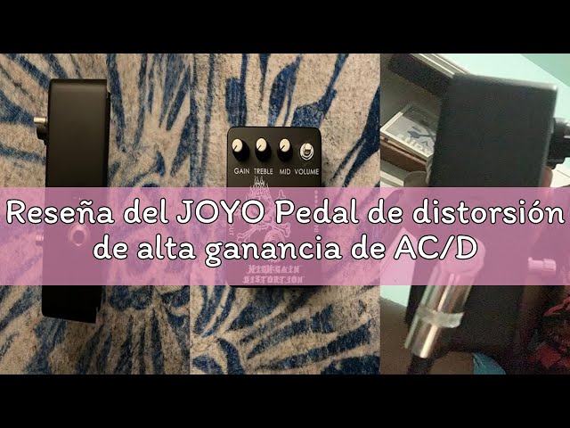 Vídeo relacionado con JOYO Pedal de distorsión de alta ganancia de AC/DC Crunch a Heavy Metal con ecualizador de rango completo para efecto de guitarra eléctrica - Bypass (JF-04)