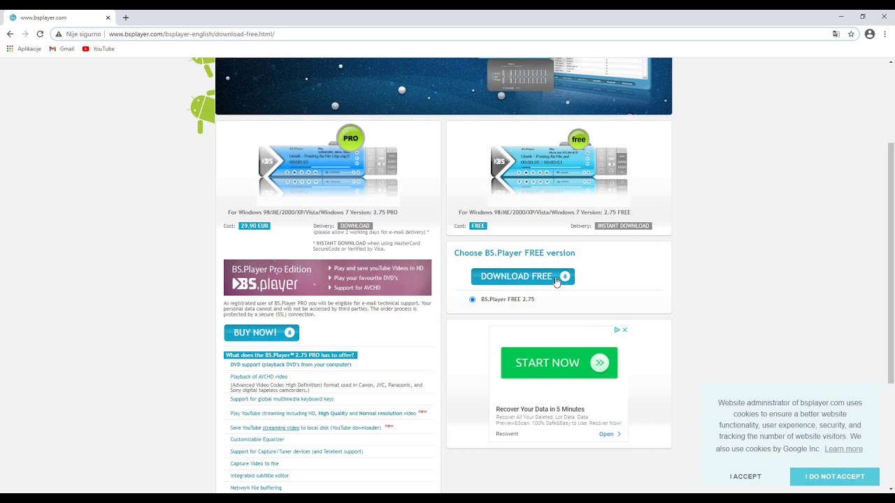 Best Video Player for PC 2020 BS.Player FREE