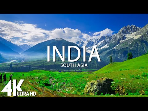 FLYING OVER INDIA (4K UHD) - Relaxing Music Along With Beautiful Nature Videos - 4K Video UltraHD
