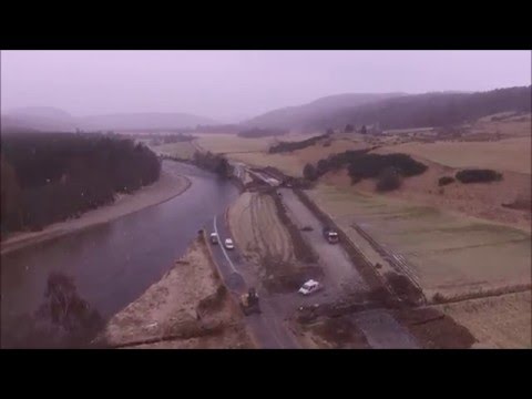 Progress on the new Road to Braemar is well under way Drone Footage