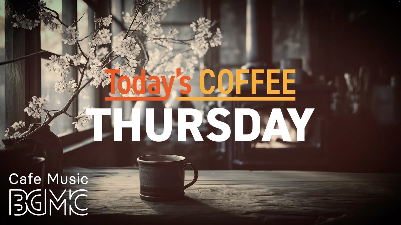 Today's COFFEE THURSDAY: Tranquil Sakura Cafe Jazz ☕ Slow Piano & Soft Bossa Nova for Deep Focus